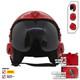 Top Gun Plain Red Hgu-33 Flight Helmet Movie Prop Pilot Aviator Usn Usaf V2