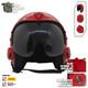 Top Gun Plain Red Hgu-33 Flight Helmet Movie Prop Pilot Aviator Usn Usaf V2 + Bg