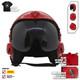 Top Gun Plain Red Hgu-33 Flight Helmet Movie Prop Pilot Aviator Usn Usaf V2 + Sh