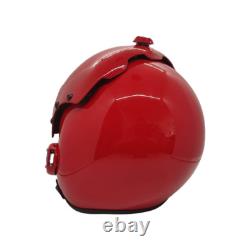 Top Gun Plain Red Hgu-33 Flight Helmet Movie Prop Pilot Aviator Usn Usaf V2 + Sh