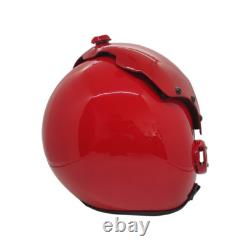 Top Gun Plain Red Hgu-33 Flight Helmet Movie Prop Pilot Aviator Usn Usaf V2 + Sh