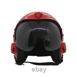 Top Gun Plain Red Hgu-33 Flight Helmet Movie Prop Pilot Aviator Usn Usaf V2 + Sh