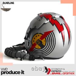 Top Gun Slider HGU-33 Flight Helmet Movie Prop Pilot Aviator USN + MBU Mask Rep