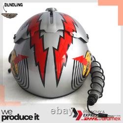 Top Gun Slider HGU-33 Flight Helmet Movie Prop Pilot Aviator USN + MBU Mask Rep Top Gun Slider HGU-33 Flight Helmet Movie Prop Pilot Aviator USN + MBU Mask Rep