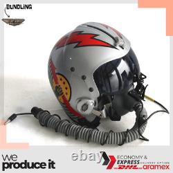 Top Gun Slider HGU-33 Flight Helmet Movie Prop Pilot Aviator USN + MBU Mask Rep