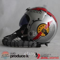 Top Gun Slider Hgu-33 Flight Helmet + Mbu-12/p Mask Movie Prop Pilot Aviator Usn