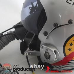 Top Gun Slider Hgu-33 Flight Helmet + Mbu-12/p Mask Movie Prop Pilot Aviator Usn