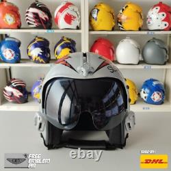 Top Gun Slider Hgu-33 Flight Helmet Movie Prop Pilot Naval Aviator Usn Navy+pin