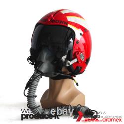 Top Gun Sundown Hgu-33 Flight Helmet Movie Prop Pilot Usn+ Mbu-12/p Mask Replica