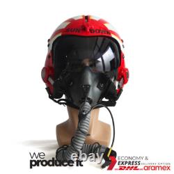 Top Gun Sundown Hgu-33 Flight Helmet Movie Prop Pilot Usn+ Mbu-12/p Mask Replica