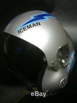 Top Gun Tom Iceman Kazanski Flight Helmet Movie Prop Fighter Pilot Air Force