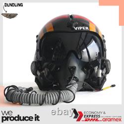 Top Gun Viper HGU-33 Flight Helmet Movie Prop Pilot Aviator USN + MBU Mask Rep Top Gun Viper HGU-33 Flight Helmet Movie Prop Pilot Aviator USN + MBU Mask Rep