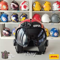 Top Gun Viper HGU-33 Flight Helmet Prop Pilot Naval Aviator USN Navy + HL Bag