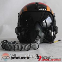 Top Gun Viper Hgu-33 Flight Helmet + Mbu-12/p Mask Movie Prop Pilot Aviator Usn