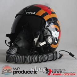 Top Gun Viper Hgu-33 Flight Helmet + Mbu-12/p Mask Movie Prop Pilot Aviator Usn