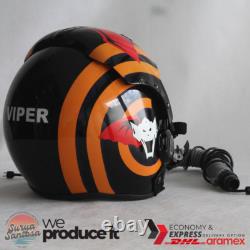 Top Gun Viper Hgu-33 Flight Helmet + Mbu-12/p Mask Movie Prop Pilot Aviator Usn