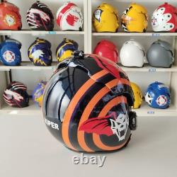 Top Gun Viper Hgu-33 Flight Helmet + Mbu-12/p Mask Movie Prop Pilot Aviator Usn