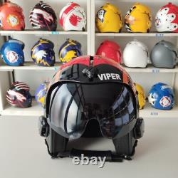 Top Gun Viper Hgu-33 Flight Helmet Movie Prop Pilot Aviator Usn Navy + T-shirt
