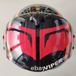Top Gun Viper Hgu-33 Flight Helmet Movie Prop Pilot Aviator Usn Navy + T-shirt