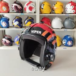 Top Gun Viper Hgu-33 Flight Helmet Movie Prop Pilot Naval Aviator Usn Navy + Pin