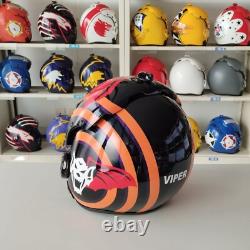 Top Gun Viper Hgu-33 Flight Helmet Movie Prop Pilot Naval Aviator Usn Navy + Pin