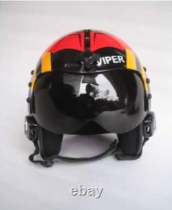 Top Gun Viper Hgu-33 Flight Helmet Movie Prop Pilot Naval Aviator Usn Navy + Pin