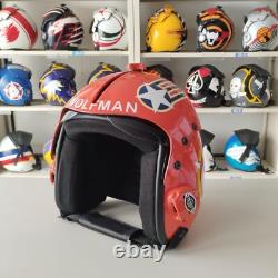 Top Gun Wolfman Hgu-33 Flight Helmet Movie Prop Pilot Aviator Usn Navy+ T-shirt