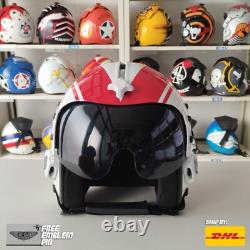 Top Gun Wolfpack Flight Helmet Movie Prop Pilot Naval Aviator Usn Navy+pin