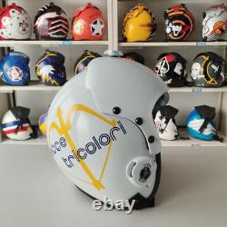 Tricolori Hgu-33 Flight Helmet Movie Prop Pilot Naval Aviator Usn Navy + T-shirt Tricolori Hgu-33 Flight Helmet Movie Prop Pilot Naval Aviator Usn Navy + T-shirt
