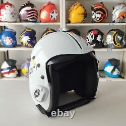 Tricolori Hgu-33 Flight Helmet Movie Prop Pilot Naval Aviator Usn Navy + T-shirt
