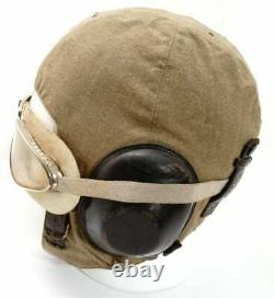 Tropical military flight helmet of a Luftwaffe pilot 3 Reich, glasses included