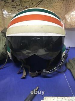 U. S. Marines GENTEX SPH-3B HELICOPTER PILOT FLIGHT HELMET & BAG WithMaps LOOK