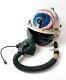 US Air Force Eye Ball Painted Pilot Flight Helmet Bag Oxygen Mask OOAK Rare