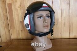 US Air Force Fighter Pilot Aviator Flight Helmet Black Sun Visor