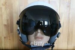 US Air Force Fighter Pilot Aviator Flight Helmet Black Sun Visor