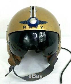US Navy Vietnam Era APH-5 Pilots Flight Helmet