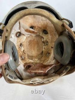 US Pilot Aviation Helmet 1950s-80s Surplus Used As-Is From Japan