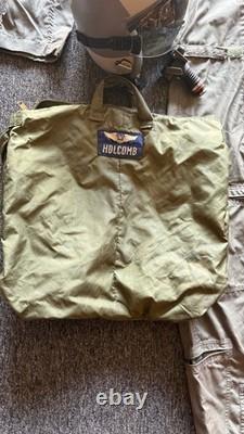 US Pilot Flight Helmet & Flight Suit Named Gulf War Desert Storm Aviation Lot