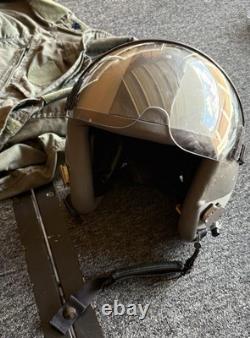 US Pilot Flight Helmet & Flight Suit Named Gulf War Desert Storm Aviation Lot