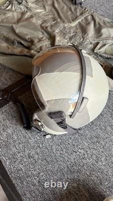 US Pilot Flight Helmet & Flight Suit Named Gulf War Desert Storm Aviation Lot