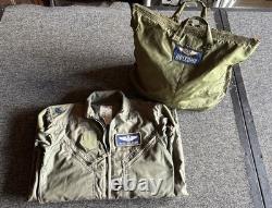 US Pilot Flight Helmet & Flight Suit Named Gulf War Desert Storm Aviation Lot