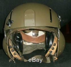 US Pilots Helicopter Flight Helmet With Dual Visors