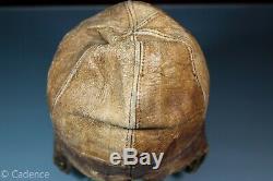 US WW1 Aviator Pilot Leather Flight Crash Helmet. Good Condition. Small. Nice