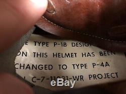 USAF Air Force Type P-1B / P-4A pilot Flight Helmet P1 P4 Rare condition not HGU