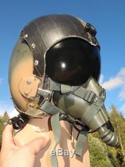 USAF F-100 Camo Vietnam War Pilot HGU-2A/P Flight Helmet & MBU-5/P Oxygen Mask