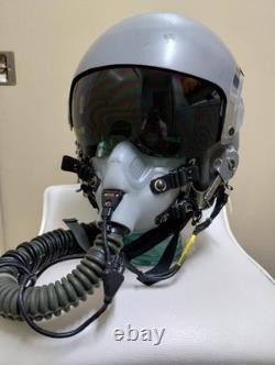 USAF Gentex HGU-55/P Flight Helmet With Mbu Mask Fighter Pilot Dual Visor