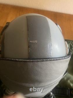 USAF Gentex HGU-55 Pilot Flight Helmet Size L with MBU-20/P and flight suit 1996