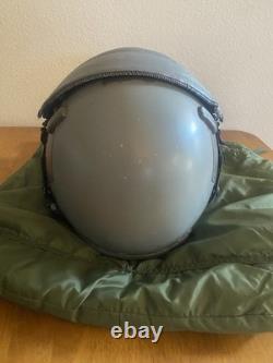 USAF Gentex HGU-55 Pilot Flight Helmet Size L with MBU-20/P and flight suit 1996