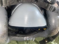 USAF Gentex HGU-55 Pilot Flight Helmet Size L with MBU-20/P and flight suit 1996