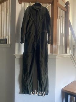 USAF Gentex HGU-55 Pilot Flight Helmet Size L with MBU-20/P and flight suit 1996